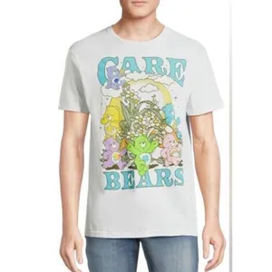 Care Bears Retro Graphic T Shirt White Crew Neck Cartoon Tee‎ Size Medium thumbnail 10