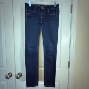 American Eagle AE Skinny Jeans Womens 2 Dark Wash Stretch Denim Everyday Iconic thumbnail 2