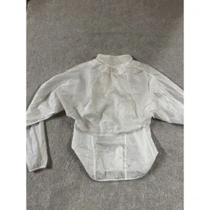 Athleta White Windbreaker 3-In-1 Vest Jacket Mesh‎ Combo Women's Size xS thumbnail 10