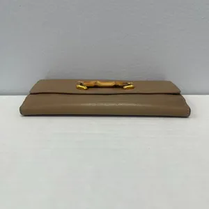 Gucci Bamboo Bi-Fold Leather Wallet in Tan - Preowned thumbnail 5