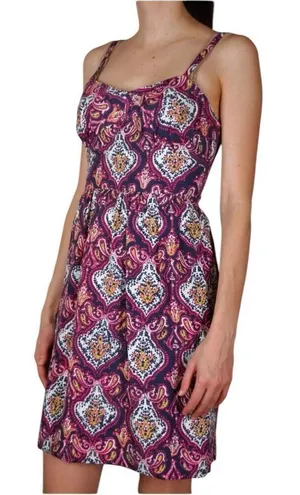 Womens J Crew Sleeveless Paisley Print Colorful Chic Party Dress - Sz 4 thumbnail 1