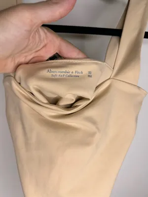 Abercrombie & Fitch Double Layered Seamless Fabric Square neck Bodysuit thumbnail 3