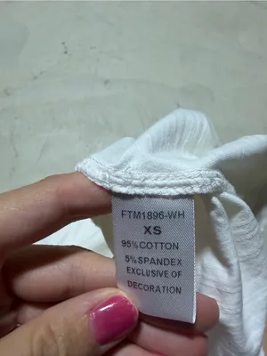 THML White Floral Embroidered Tank top XS thumbnail 7