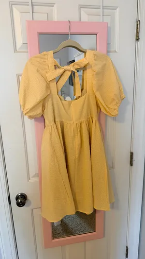 Mabel Puff Sleeve Mini Dress thumbnail 3