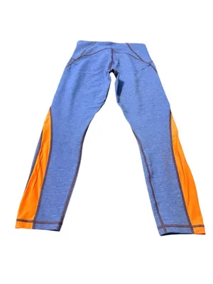 Malibu Sun Blue and Orange Workout Leggings Size XL thumbnail 3