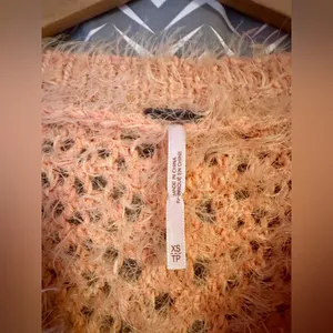 Free People | Sweet Deets Eyelash Sweater in Peach, XS thumbnail 7