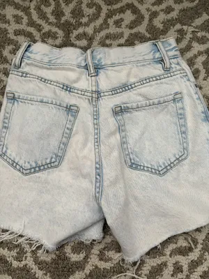 PacSun Ripped Light Wash Shorts thumbnail 5