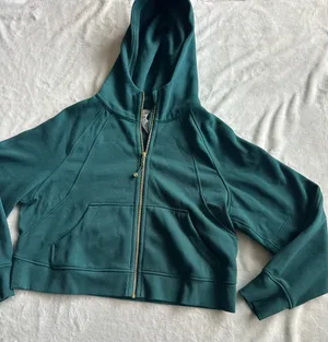 Lululemon Scuba Oversized Full-Zip Hoodie Storm Teal / Gold thumbnail 4