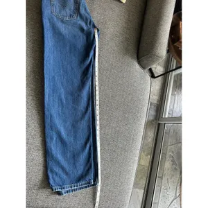 Levis Low Pro Straight‎ Jeans Womens 26 Distressed Medium Wash Blue Denim A0964 thumbnail 8