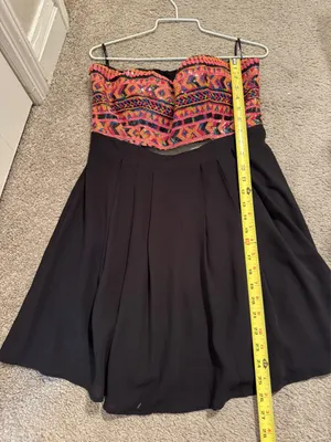 Forever 21 Sequin Strapless Cocktail Party Dress Size Large thumbnail 7