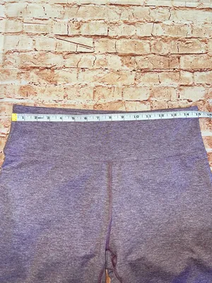 High-Waist Women’s Bike Shorts in Heather Lavender Gray thumbnail 4
