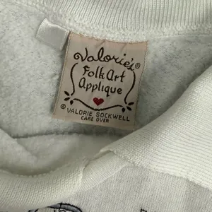 Vintage y2k grandma granny Nurse collared sweatshirt thumbnail 3