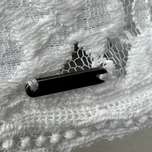 Abercrombie & Fitch Y2K Womens Lace Sheer Top Short Sleeve White Size Small thumbnail 3