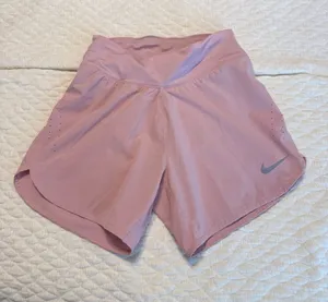 Nike Dri Fit Running Athletic Shorts Women’s Size XS Dusty Pink Loose Stitches thumbnail 1