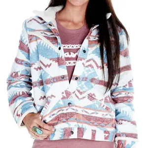 Wrangler Retro Sherpa Lined Western Jacquard Jacket Women’s XL thumbnail 1