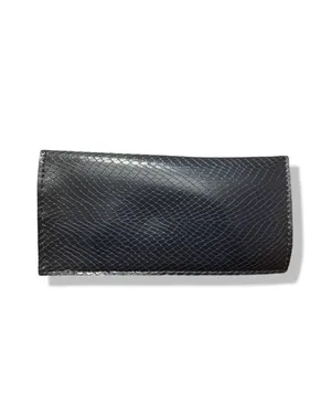 Vintage 90s Empire VisionFaux Blue Snakeskin Glasses Case thumbnail 2