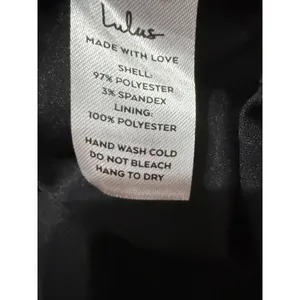 Lulus Black Maxi Dress XS V-Neck Crisscross Back‎ Mermaid Gown NWT thumbnail 8