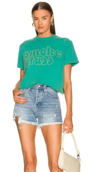Pistola Nova High Rise Raw Hem Distressed Jean Shorts thumbnail 1