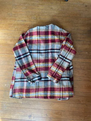 Button Up Shacket Red Size XL thumbnail 4