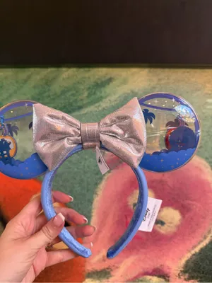 2025 Walt Disney World Skyliner Moving Minnie Mouse Ears Removable Bow - New thumbnail 2