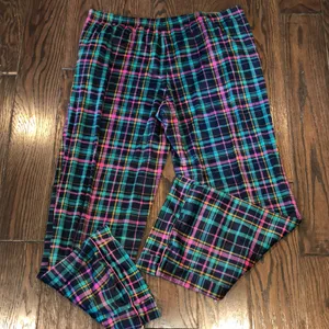 JOYSPUN soft plaid fleece style pajamas set size large with pockets thumbnail 11