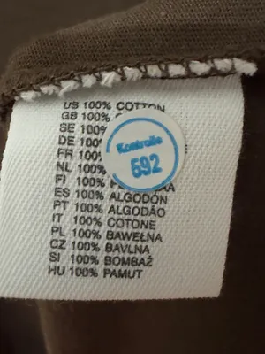 H&M | NWOT Turkey 100% Cotton Brown V-Neck Short Sleeve T-Shirt (Size L) thumbnail 7