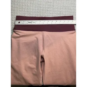 Fabletics Womens Active‎ High Waisted Crop Leggings Pink Burgundy L NWT thumbnail 6
