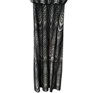 Y2K Seductions by Sirens Geometric‎ Print Maxi Dress Coastal Travel Resort XS thumbnail 5