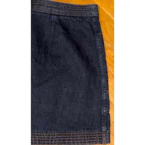 Abercrombie & Fitch Denim Mini Skirt Size 6 Dark Wash Zip Front Cotton Jean Y2K thumbnail 8