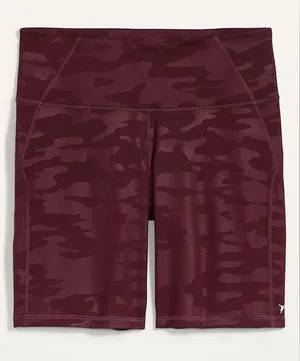 Old Navy Burgundy Camo Print‎ Bike Shorts thumbnail 1