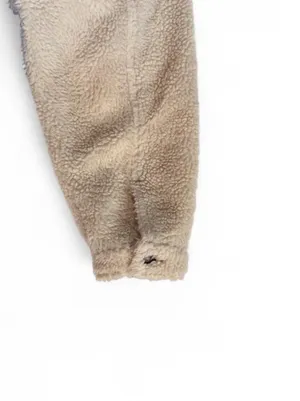 American Eagle Cream Sherpa & Denim Trucker Jacket L  thumbnail 6