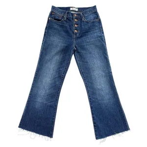 Madewell Flea Market Flares High Rise Button‎ Fly Raw Hem Jeans 25 Boho Summer thumbnail 1