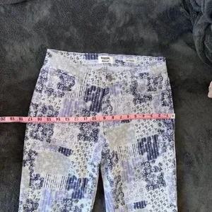 Kensie Patchwork Blue Combo Jeans High rise size 4 / 27 thumbnail 7