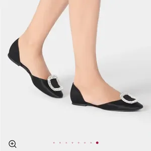 Roger Vivier Chip Strass Ballet Flat Black Black Size 5.5 thumbnail 14