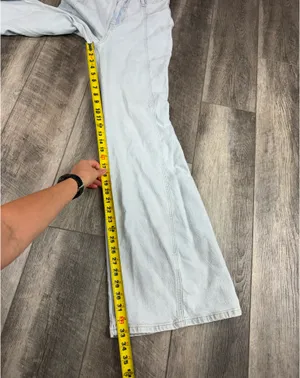 Free People Light Wash Florence Flare Jeans thumbnail 10