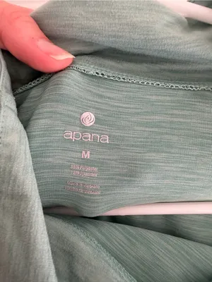 Apana Mint Green Quarter Zip Pullover Thumbhole Active Top‎ Women’s M thumbnail 7