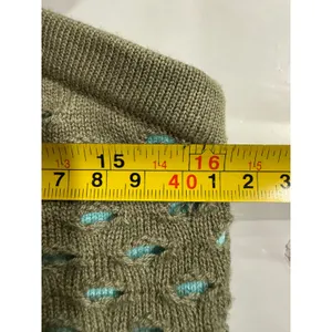 Aerie Olive Green Knit Crochet Strapless Tube Top Summer‎ Festival Large L thumbnail 5