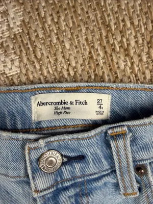 Abercrombie & Fitch Light Blue Distressed Boyfriend Jeans thumbnail 3