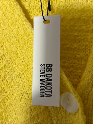 BB Dakota Bonfire Cardigan Yellow Size L thumbnail 5
