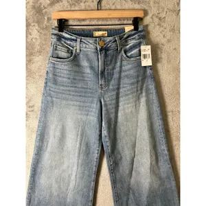 KUT From The Kloth High‎ Rise Ryan Fab Ab Super Wide Leg Jeans Light Wash 2 New thumbnail 2