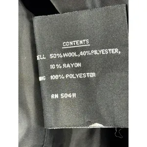 FS Limited Black‎ Wool Blend Pea Coat Mid-Length Jacket Womens 1X F-224 thumbnail 9