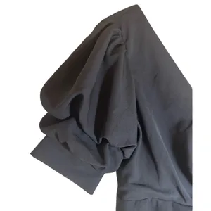 Do+Be NWT One Shoulder Mini Black Dress Puff Sleeve,‎ L thumbnail 3