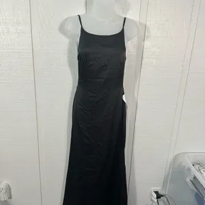 Leena For Mac Duggal Black Spaghetti Strap Dress Size 6 NWT thumbnail 10