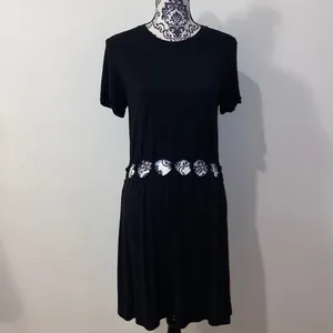 American Eagle Outfitters Casual Comfy Black Cut Out Dress Size Large thumbnail 2