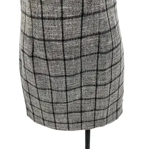 NBD‎ Bynes Mini Dress Gray Black Plaid Sleeveless Size Small thumbnail 6