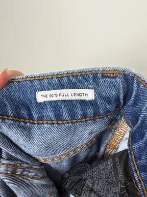 Zara 90s Full Length Jeans Straight Leg Women’s Size 2 High Rise Blue Denim thumbnail 5