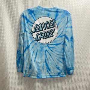 Santa Cruz Skateboards Blue Oversized Long Sleeve Tee thumbnail 3