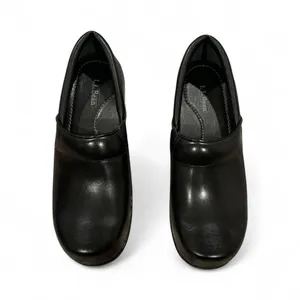 L.L. Bean Clog Women's Black Leather Professional Mules 8 thumbnail 2