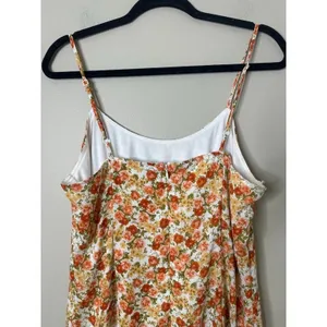 Lulus Babydoll Y2K‎ Mini Dress Roses Floral Hippie Boho Cottagecore Sundress L thumbnail 4