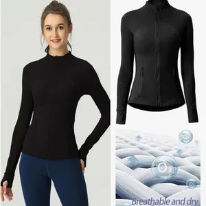 Black Women's Running Jacket with Thumb Holes Size 8 thumbnail 8